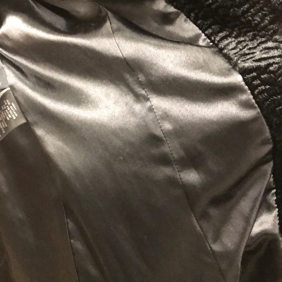 Black Rivet Chenille Winter Dress Coat - Picture 6 of 14